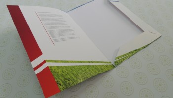 Брендированая папка с кармашком