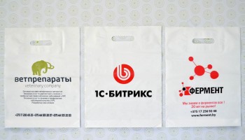 Образцы полиэтиленовых пакетов с нанесением